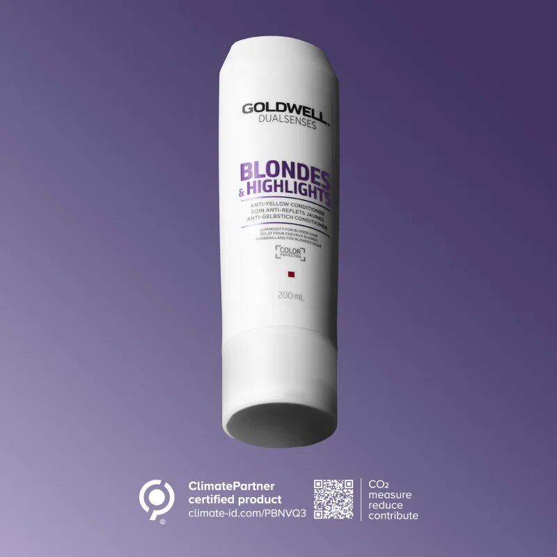Goldwell Dualsenses Blondes & Highlights kondicionáló szőke hajra semlegesíti a sárgás tónusokat 200 ml