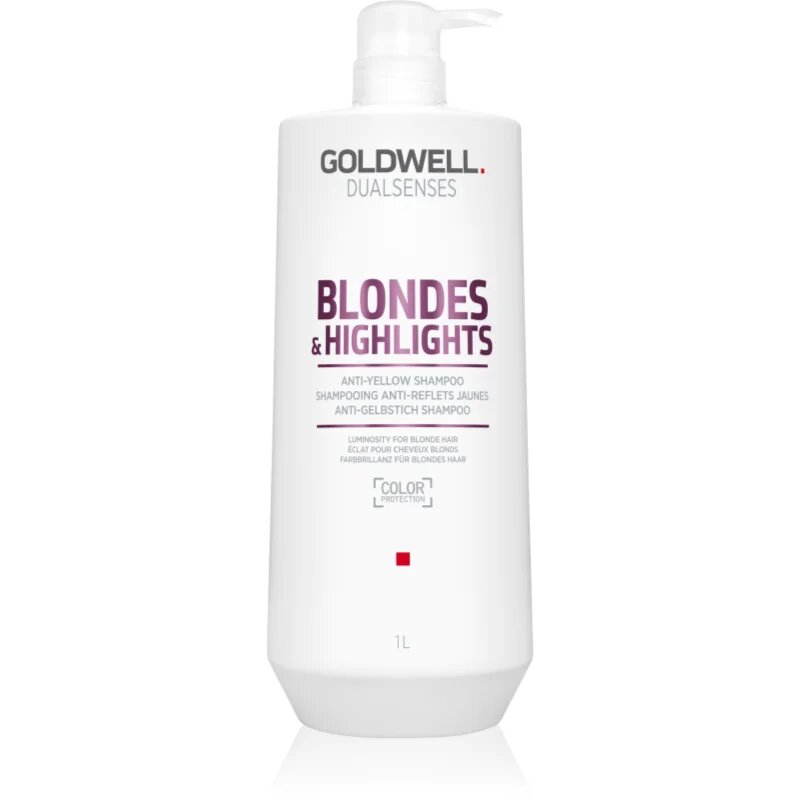 Goldwell Dualsenses Blondes & Highlights sampon szőke hajra semlegesíti a sárgás tónusokat 1000 ml