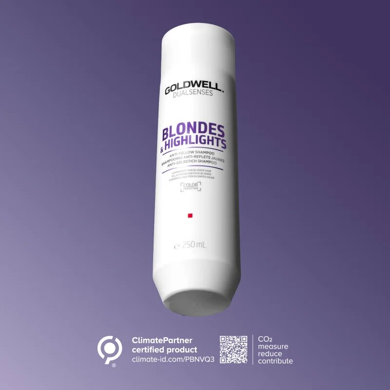 Goldwell Dualsenses Blondes & Highlights sampon szőke hajra semlegesíti a sárgás tónusokat 250 ml