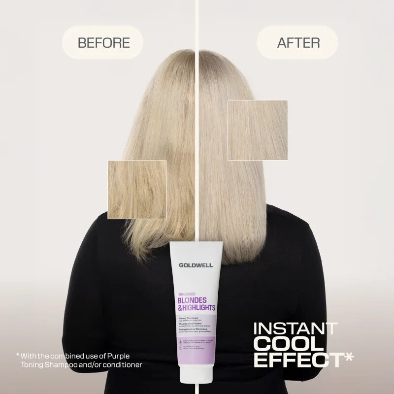 Goldwell Dualsenses Blondes & Highlights Toning Shampoo lila tonizáló sampon 250 ml