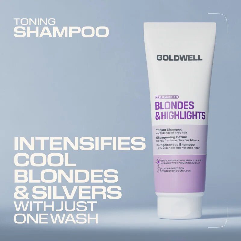 Goldwell Dualsenses Blondes & Highlights Toning Shampoo lila tonizáló sampon 250 ml