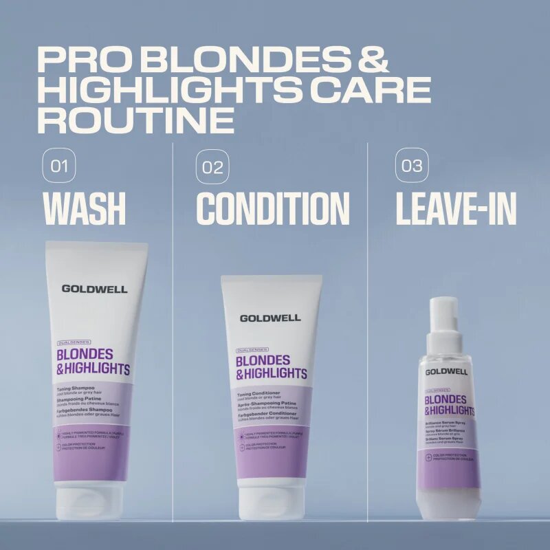 Goldwell Dualsenses Blondes & Highlights Toning Shampoo lila tonizáló sampon 250 ml