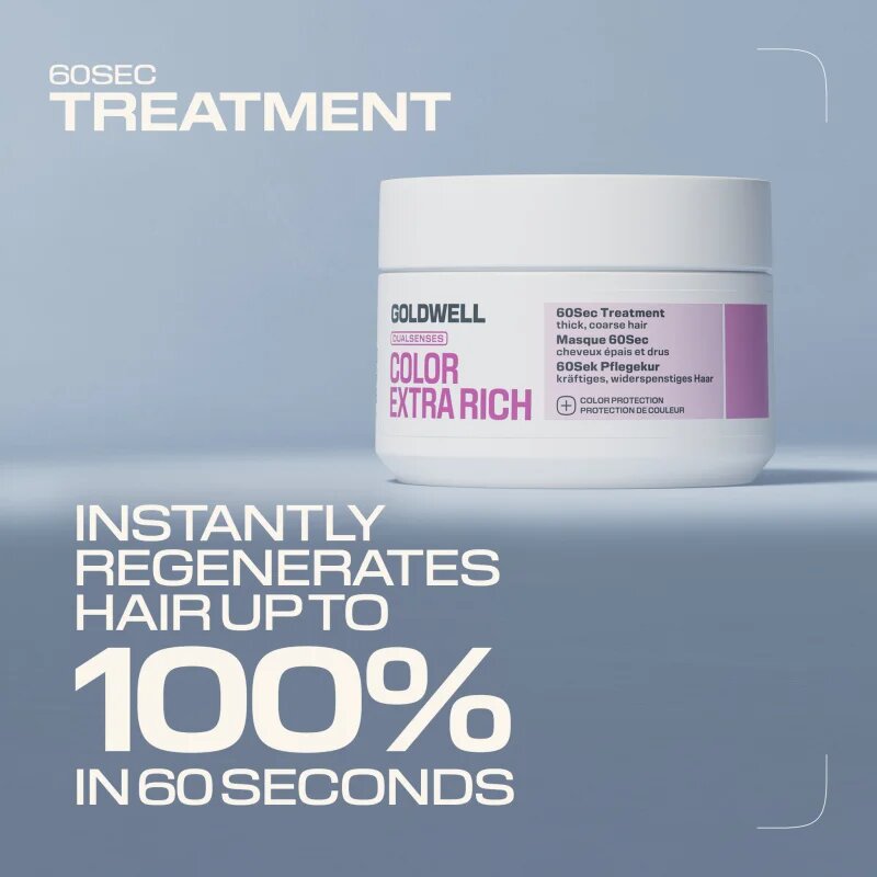 Goldwell Dualsenses Color Extra Rich 60Sec Treatment regeneráló ápolás a tündöklő hajszínért 200 ml