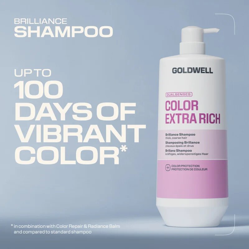 Goldwell Dualsenses Color Extra Rich Brilliance Shampoo sampon a tündöklő hajszínért 1000 ml