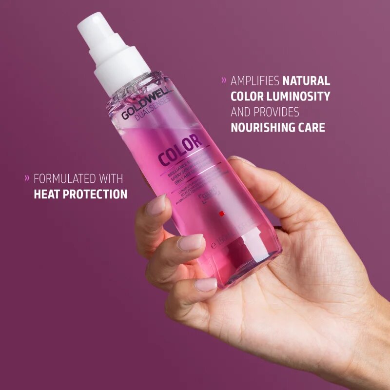 Goldwell Dualsenses Color leöblítést nem igénylő szérum spray formában a festett haj védelméért és fényességéért 150 ml