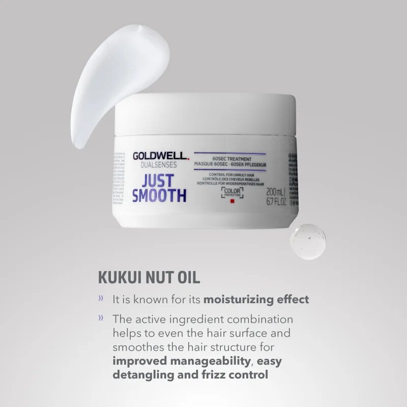 Goldwell Dualsenses Just Smooth kisimító maszk a rakoncátlan hajra 200 ml