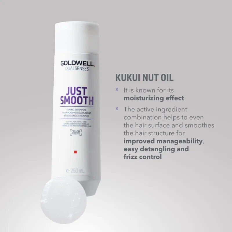 Goldwell Dualsenses Just Smooth kisimító sampon a rakoncátlan hajra 250 ml