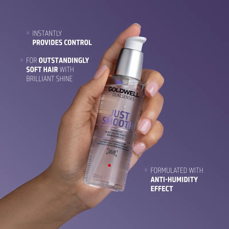 Goldwell Dualsenses Just Smooth olaj a rakoncátlan és töredezett hajra 100 ml