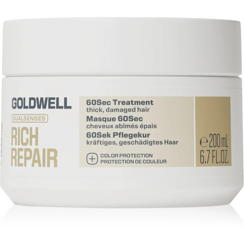 Goldwell Dualsenses Rich Repair 60Sec Treatment mélyen tápláló kúra 200 ml