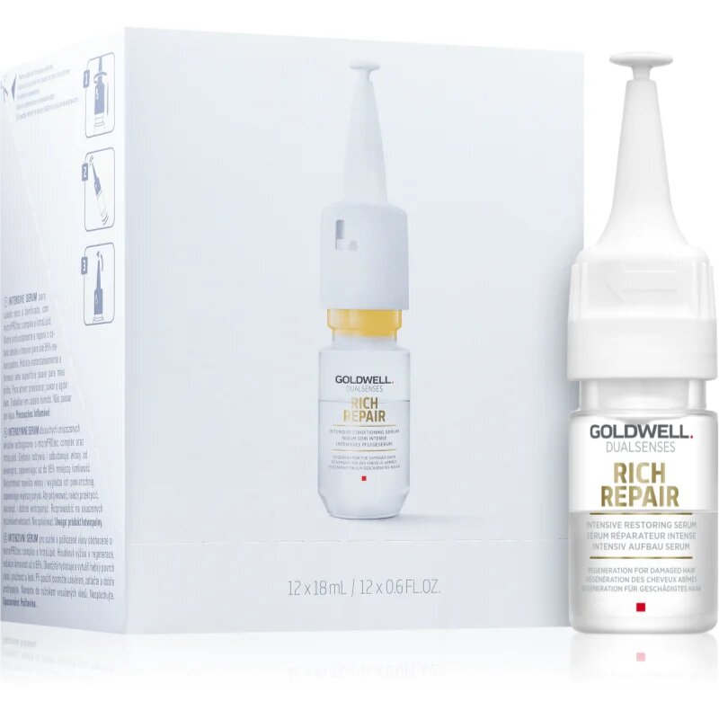 Goldwell Dualsenses Rich Repair intenzív megújító szérum száraz és sérült hajra 12 x 18 ml