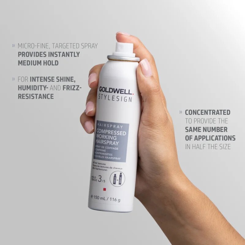 Goldwell StyleSign Compressed Working Hairspray hajlakk a magas fényért 150 ml