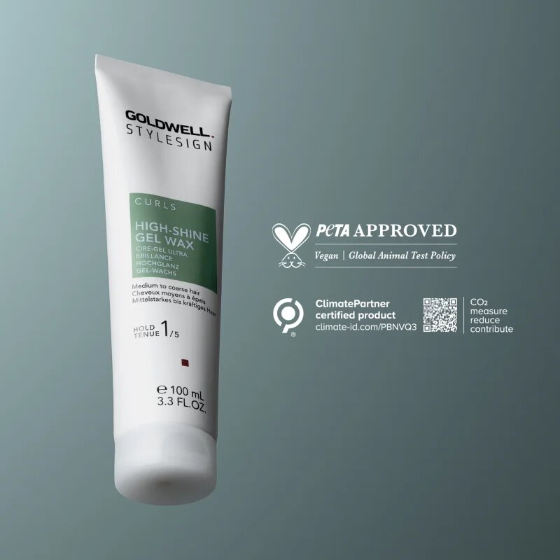 Goldwell StyleSign High-shine Gel Wax zselés wax a hullámos és göndör hajra 100 ml