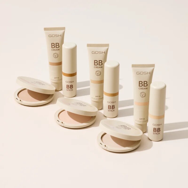 GOSH COPENHAGEN BB mattító púder árnyalat 06 Warm Beige 6.5 g