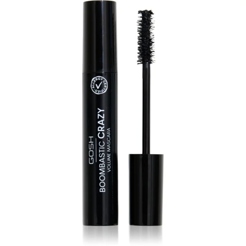 GOSH COPENHAGEN Boombastic dúsító és göndörítő szempillaspirál árnyalat 001 Black 13 ml