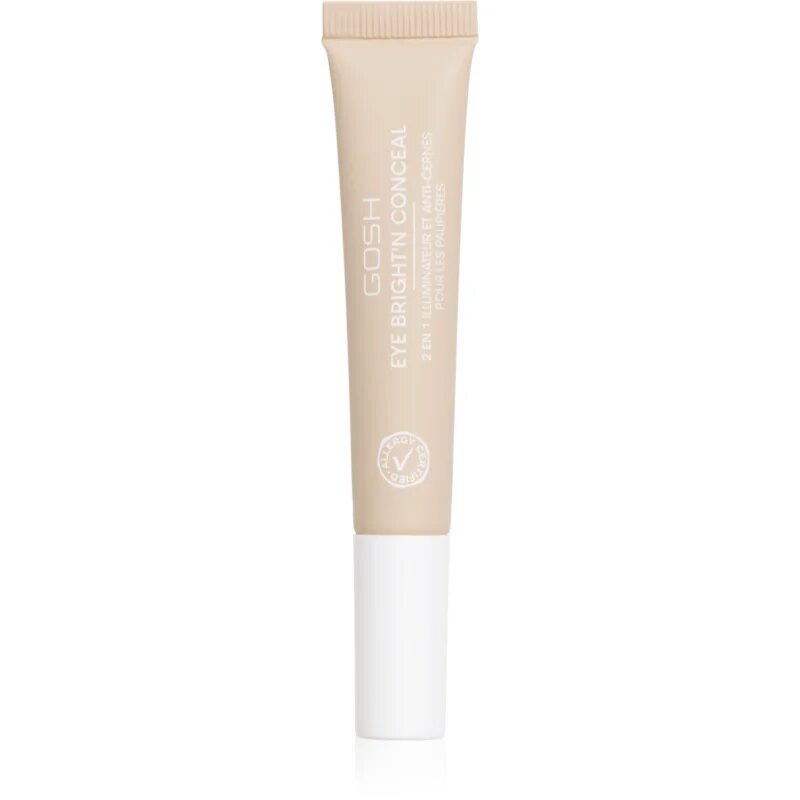 GOSH COPENHAGEN Bright'n Conceal élénkítő korrektor a szem alatti sötét karikákra árnyalat Adjusting Skin 12 ml