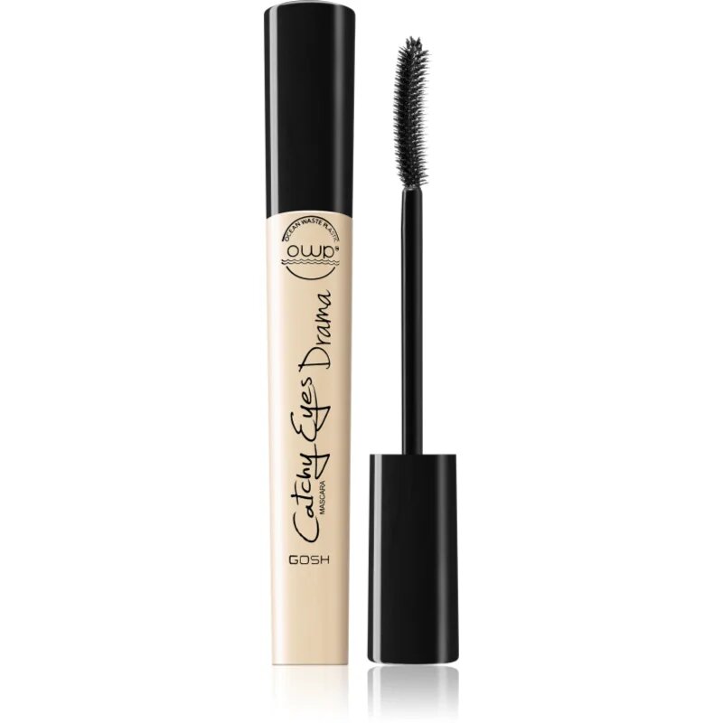 GOSH COPENHAGEN Catchy Eyes Drama erősítő szempillaspirál extrém hatás és intenzív megjelenés árnyalat 001 Black 10 ml