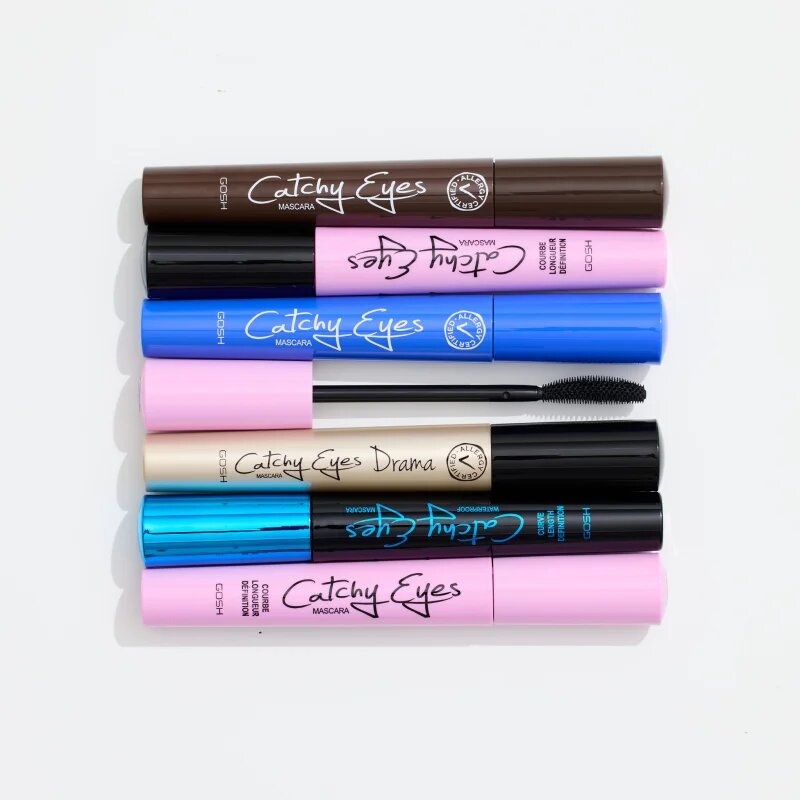 GOSH COPENHAGEN Catchy Eyes szempillaspirál a hosszabb és szétválasztott pillákért árnyalat Black 8 ml