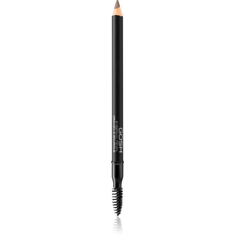GOSH COPENHAGEN Eyebrow szemöldök ceruza kefével árnyalat 005 Dark Brown 1.2 g