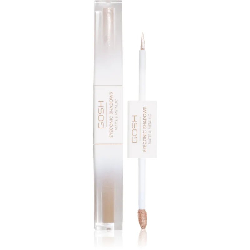 GOSH COPENHAGEN Eyeconic Shadows folyékony szemhéjfesték 2 az 1-ben árnyalat 001 Basic B 1.5 ml