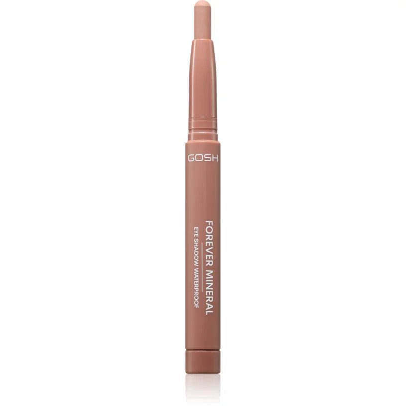 GOSH COPENHAGEN Forever Mineral Matte hosszantartó szemhéjfesték ceruza kiszerelésben árnyalat 015 Matt Nougat 1.4 g