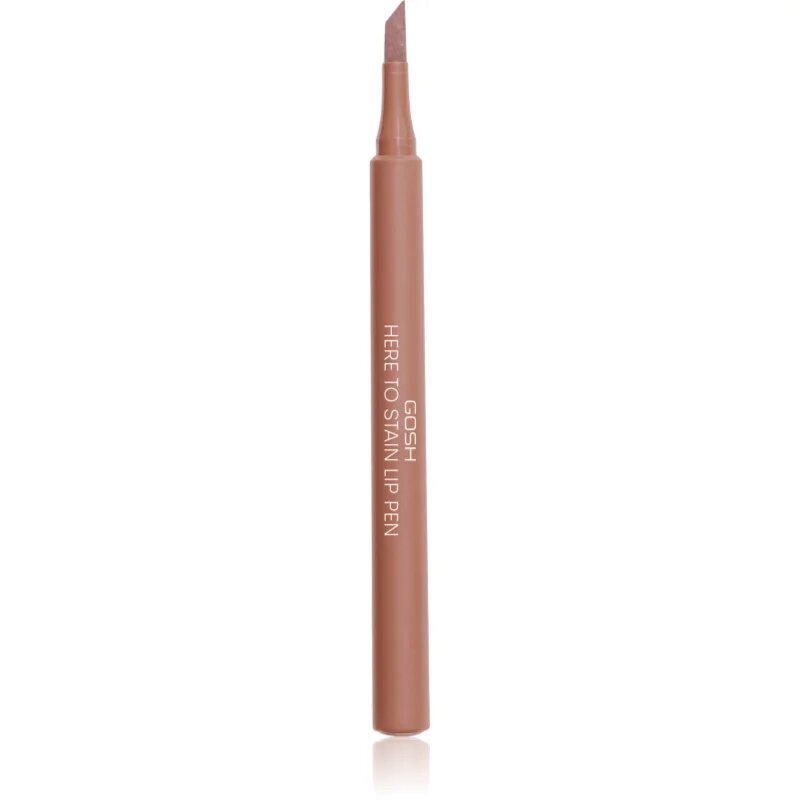 GOSH COPENHAGEN Here To Stain Lip Pen ajakfilc a hosszan tartó hatásért árnyalat 004 Mocha Stain 1 ml