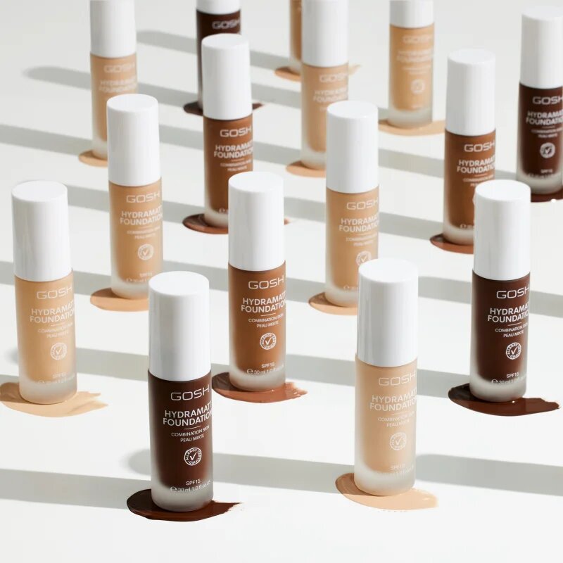 GOSH COPENHAGEN Hydramatt könnyű hidratáló alapozó matt hatással árnyalat 004R Light 30 ml