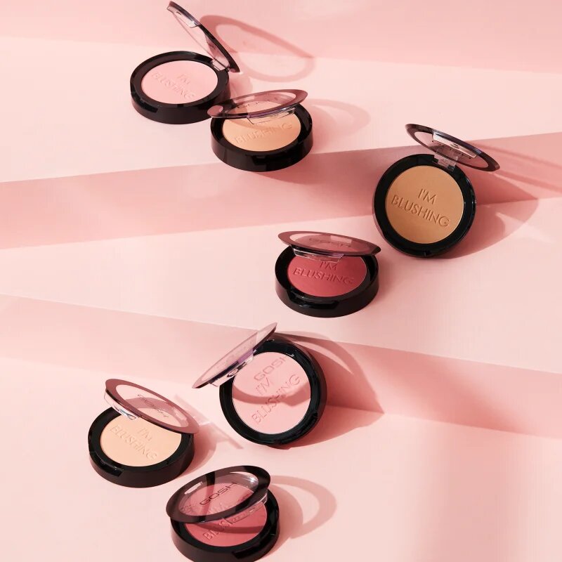 GOSH COPENHAGEN I'm Blushing púderes arcpír árnyalat 005 Shocking Pink 5.5 g
