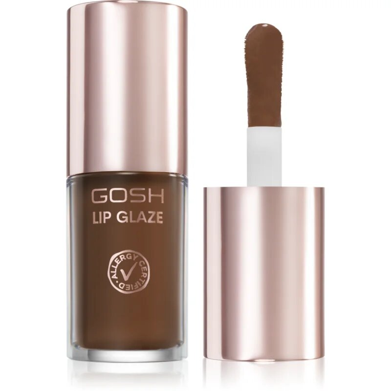 GOSH COPENHAGEN Lip Glaze ajakfény árnyalat 003 Dark Chocolate 5.5 ml
