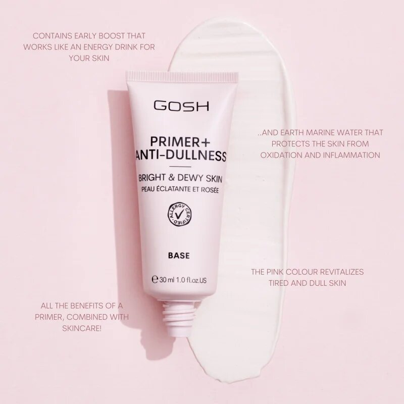 GOSH COPENHAGEN Primer Plus + ragyogást adó primer 30 ml
