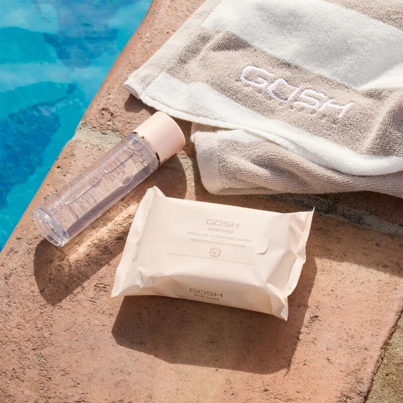 GOSH COPENHAGEN Skin Care Micellar tisztító és sminklemosó törlőkendők 25 db