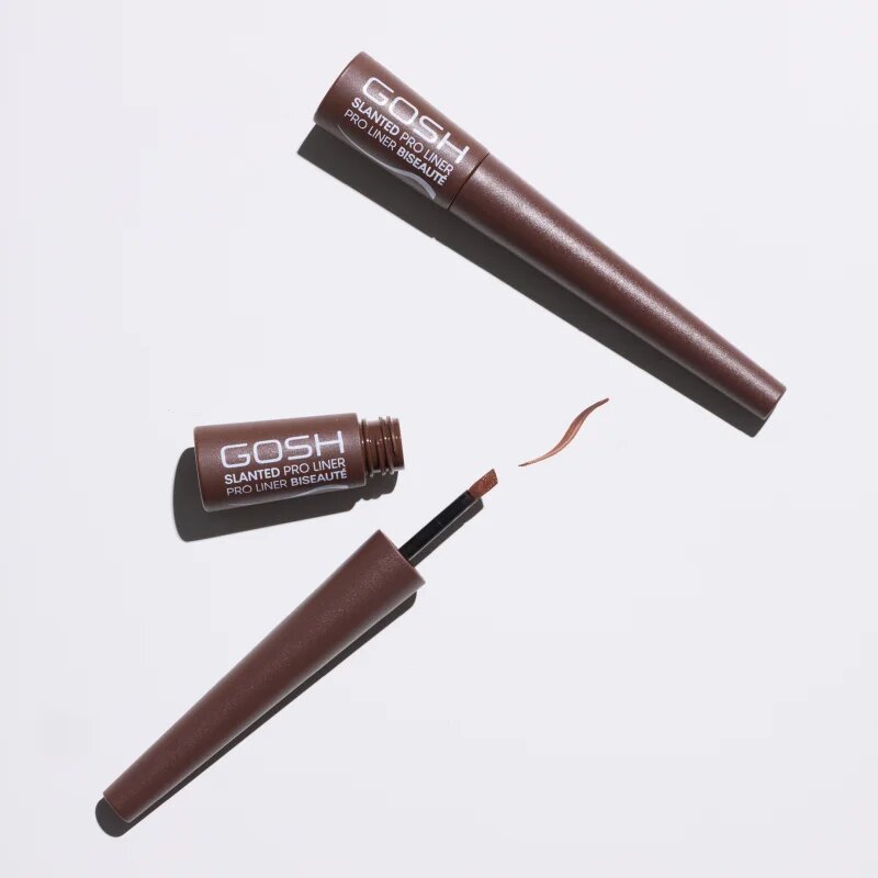 GOSH COPENHAGEN Slanted Pro Liner szemhéjtus árnyalat 003 Matt Brown 2.5 ml