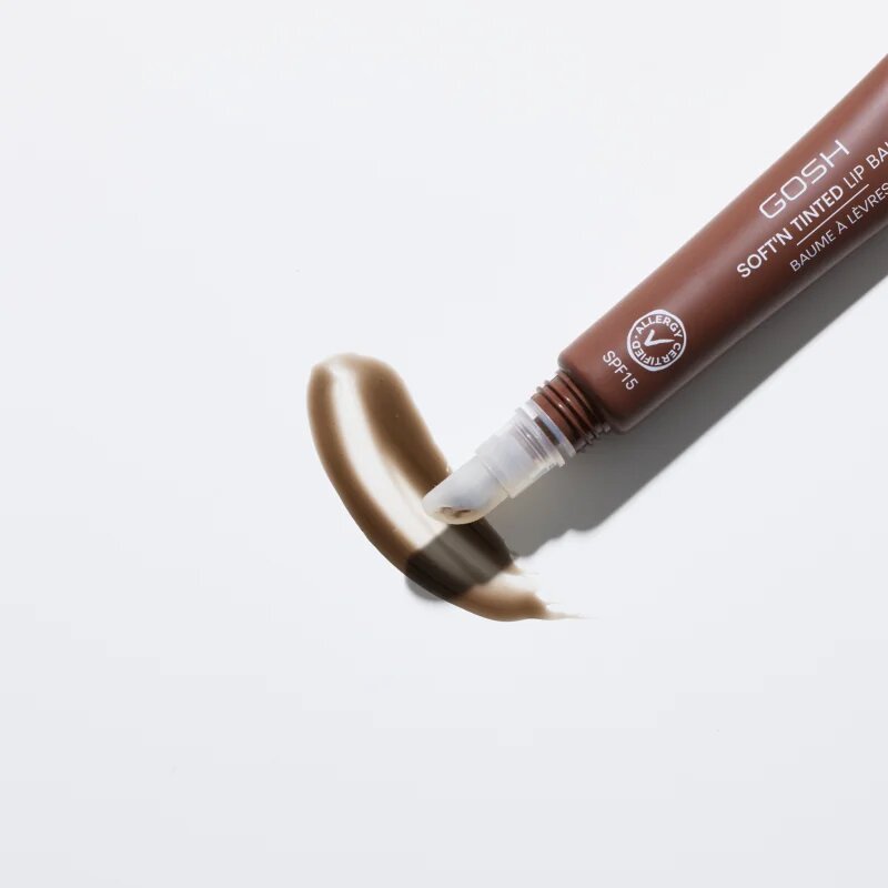 GOSH COPENHAGEN Soft`n Tinted tonizáló ajakbalzsam SPF 15 árnyalat 010 Espresso Martini 8 ml