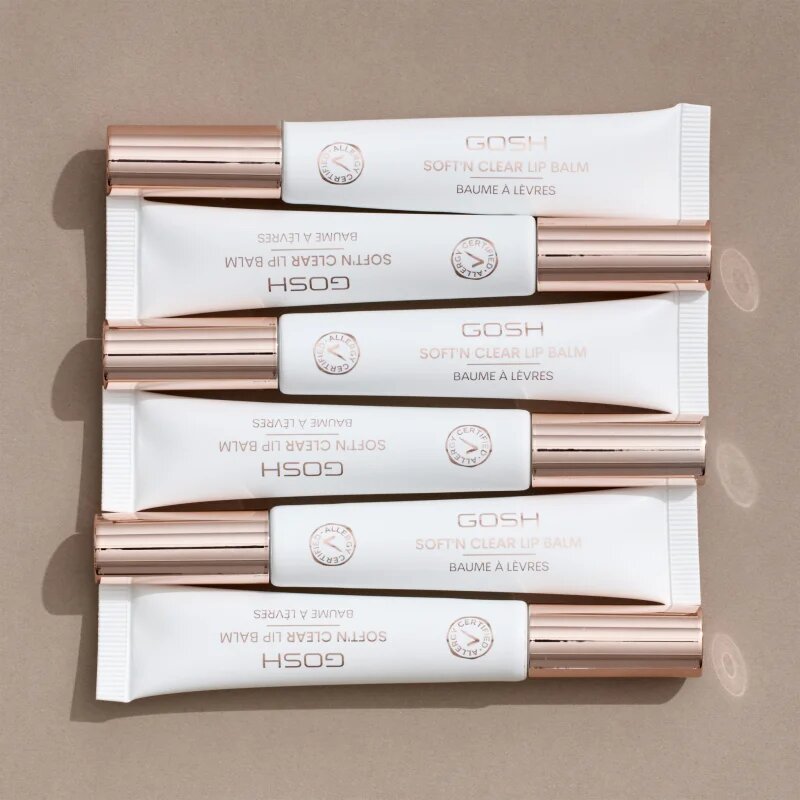 GOSH COPENHAGEN Soft'n Clear Lip Balm tápláló ajakfény árnyalat 001 Glaze 8 ml