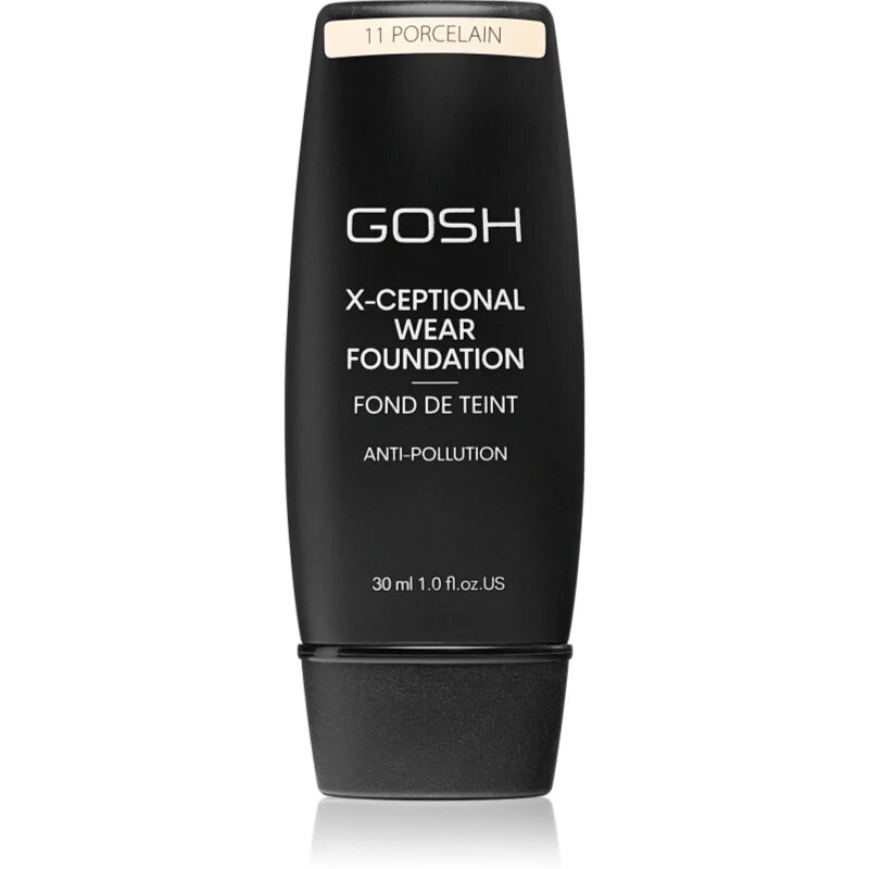 GOSH COPENHAGEN X-ceptional tartós alapozó árnyalat 11 Porcelain 30 ml