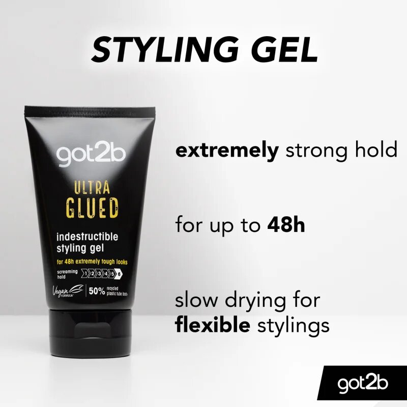 got2b Ultra Glued styling gél ultra erős fixálás 150 ml