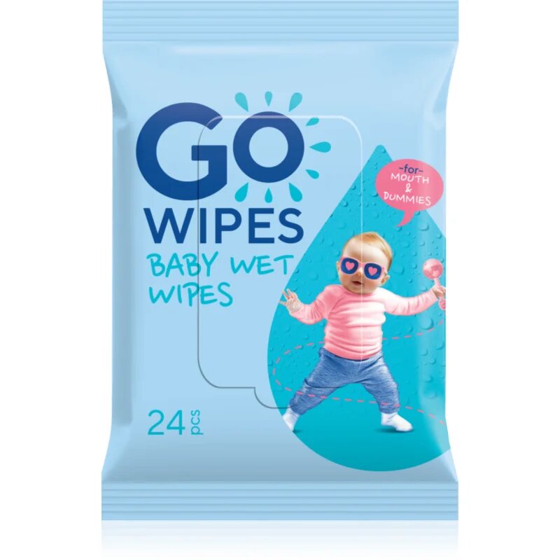 GoWipes Baby Wet Wipes nedves törlőkendők gyermekeknek születéstől kezdődően 24 db