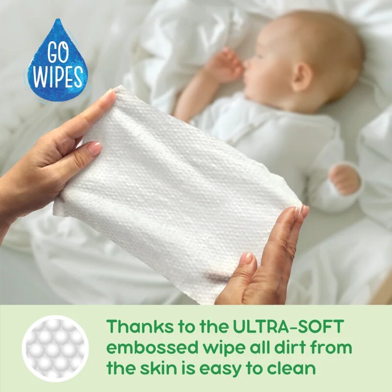 GoWipes Cleanse & Protect Chamomile extract finom nedves törlőkendők gyermekeknek aloe verával 50 db