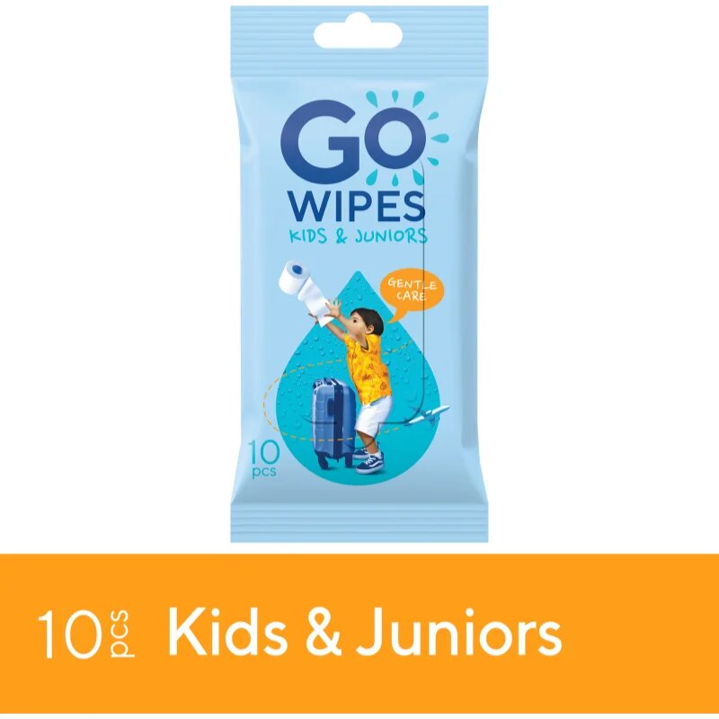 GoWipes For Kids & Juniors nedves WC papír gyermekeknek 10 db