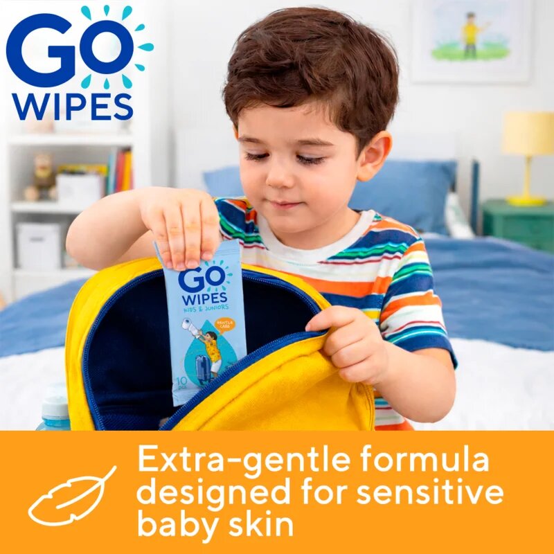 GoWipes For Kids & Juniors nedves WC papír gyermekeknek 10 db