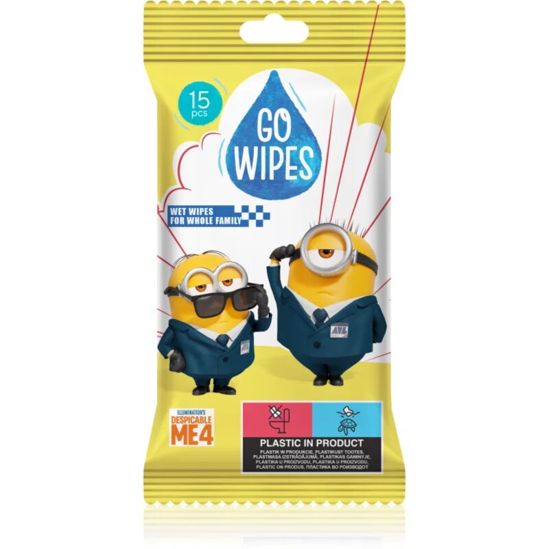 GoWipes Wet Wipes For Whole Family nedves tisztító törlőkendők kézre 15 db