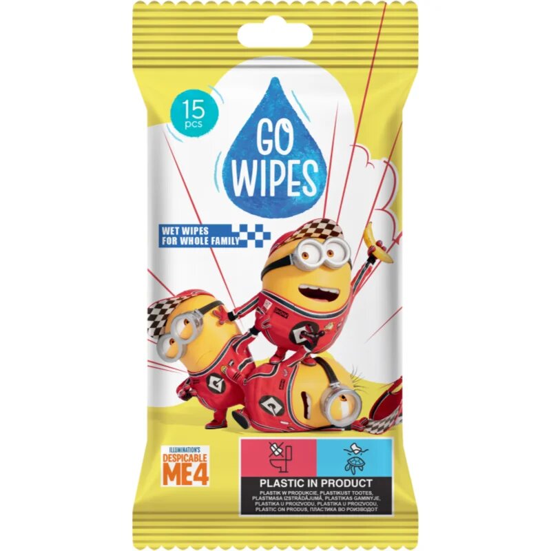 GoWipes Wet Wipes For Whole Family nedves tisztító törlőkendők kézre 15 db