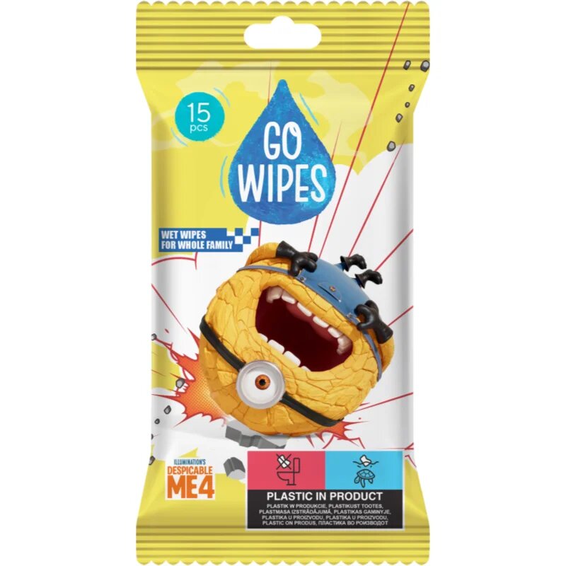 GoWipes Wet Wipes For Whole Family nedves tisztító törlőkendők kézre 15 db