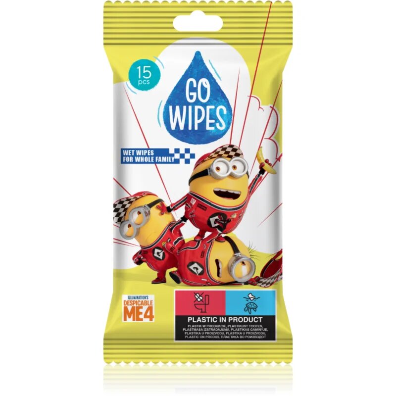 GoWipes Wet Wipes For Whole Family nedves tisztító törlőkendők kézre 15 db