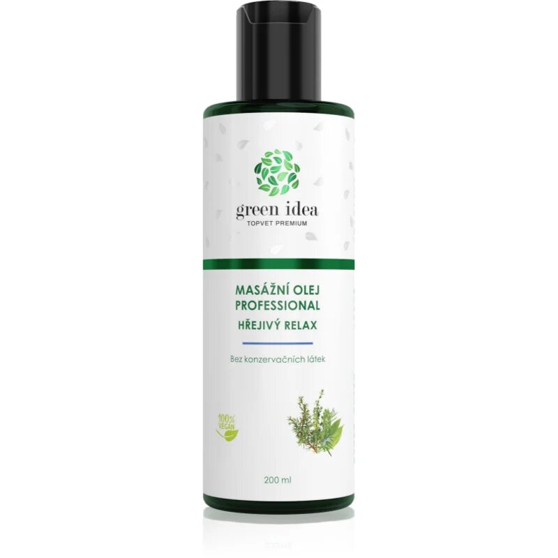 Green Idea Massage oil warm relaxation masszázsolaj 200 ml