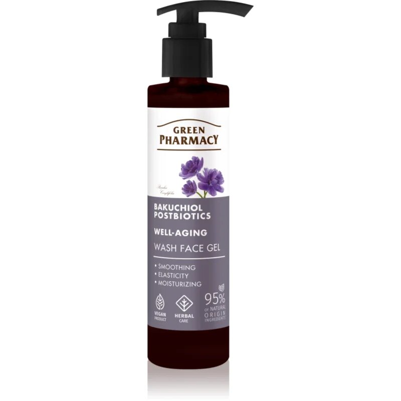 Green Pharmacy Bakuchiol & Postbiotics Face Wash Gel arclemosó gél 200 ml