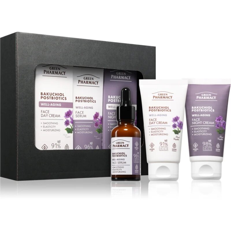 Green Pharmacy Bakuchiol & Postbiotics Set ajándékszett a bőröregedés ellen