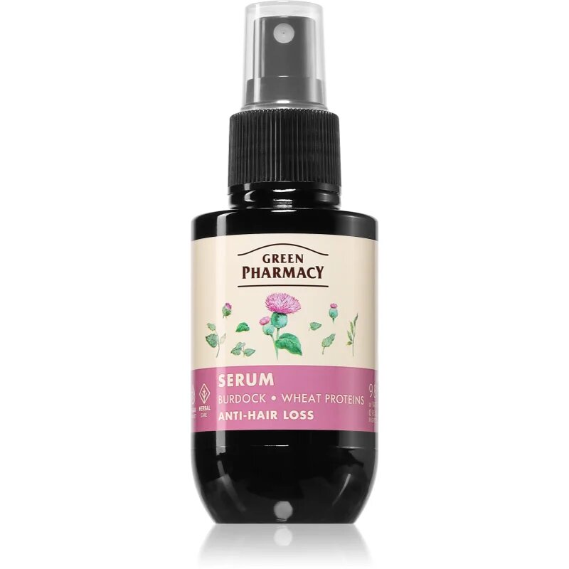Green Pharmacy Burdock & Wheat proteins Care Serum szérum hajhullás ellen 100 ml