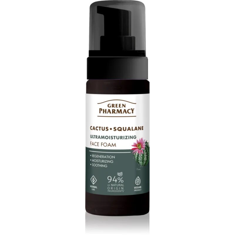Green Pharmacy Cactus & Squalane Face Foam hidratáló hab 150 ml