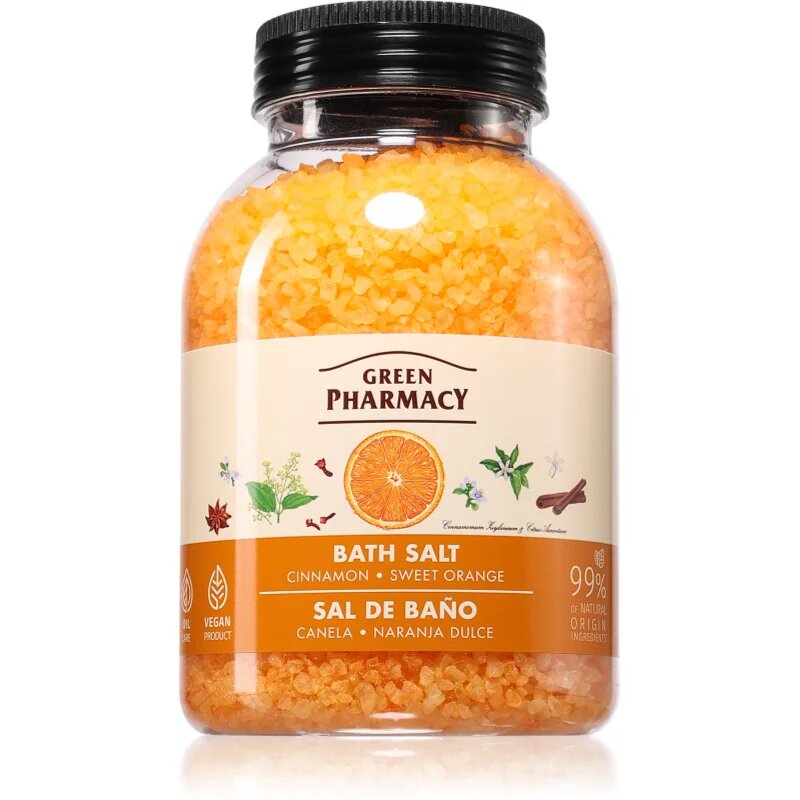 Green Pharmacy Cinnamon & Sweet orange Bath Salt relaxáló fürdősó 1000 g