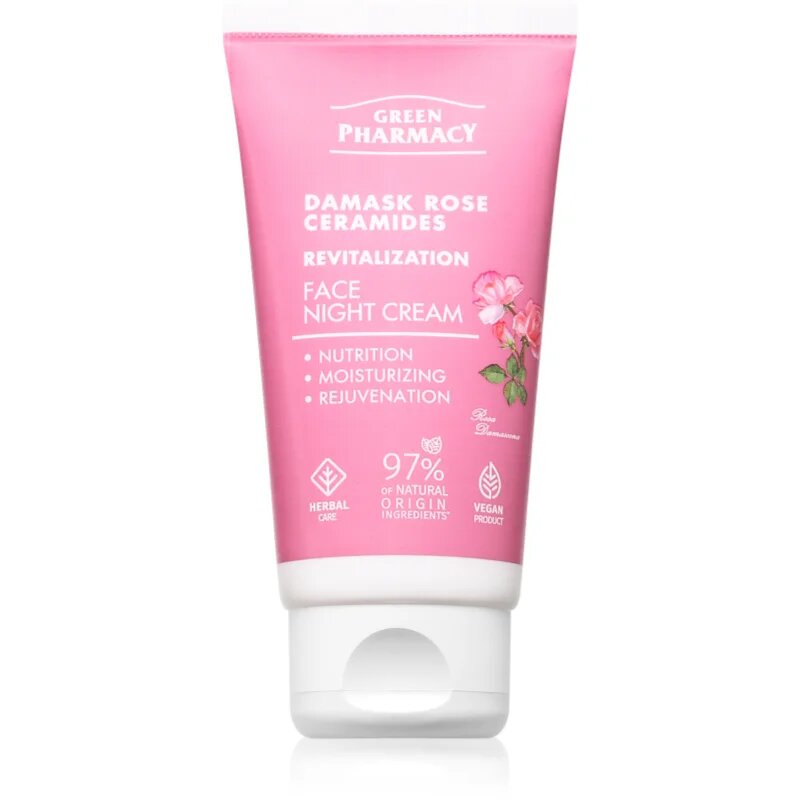 Green Pharmacy Damask Rose & Ceramides Night Face Cream éjszakai arckrém 50 ml